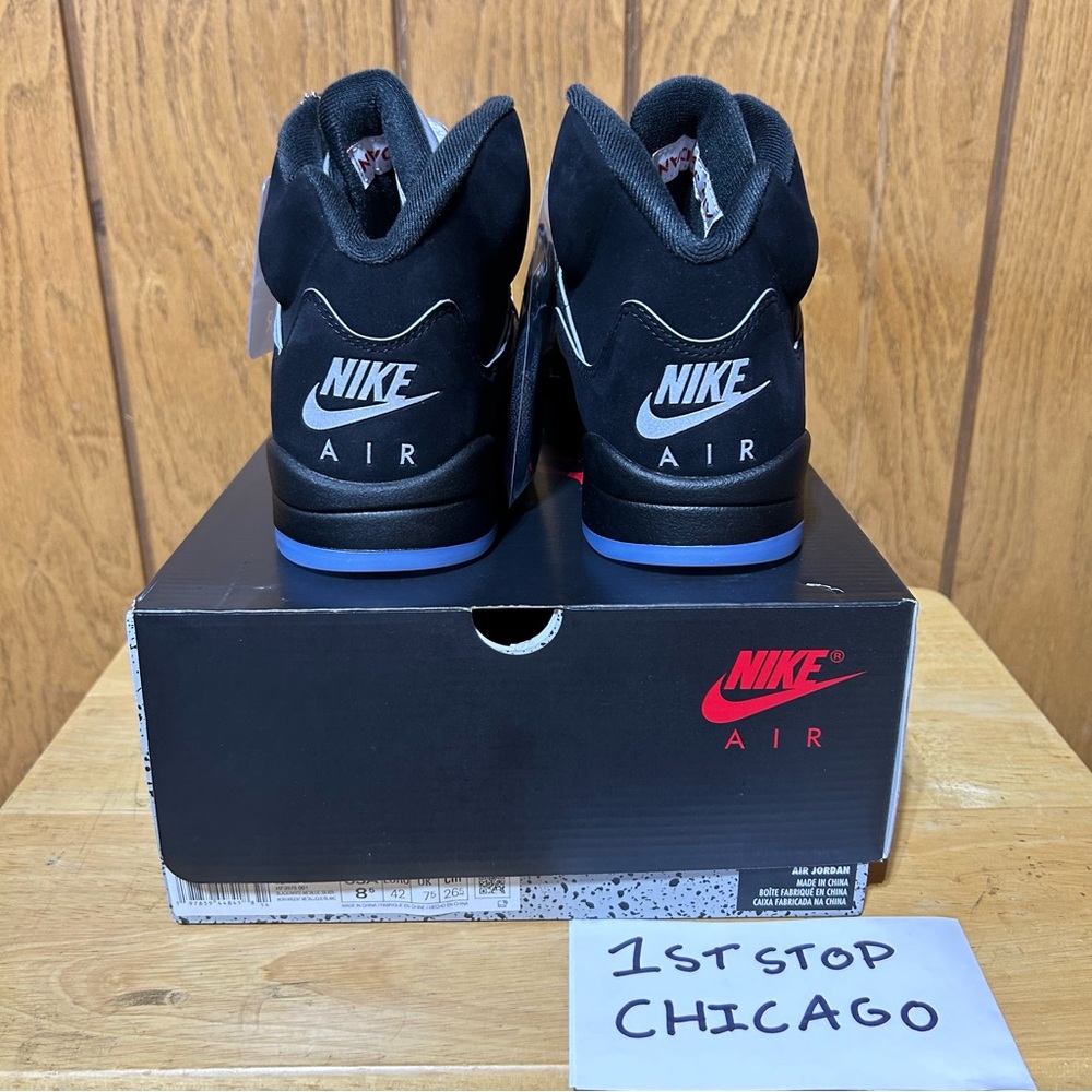 Air Jordan 5 Retro OG Black Metallic Reimagined HF3975-001 2025 Men’s 8.5 NEW - Picture 3 of 8